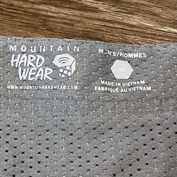 Mountain Hardwear Shorts Men's Size 38 Tan Belted hiking Nylon 12” Gorpcore - Picture 6 of 10